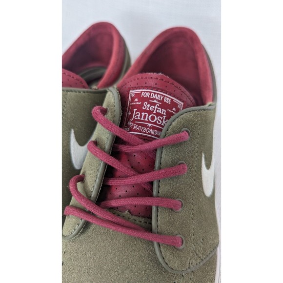Nike Zoom Stefan Janoski 333824 216 Medium Olive/White-TM red-BLK size 9 main image 11